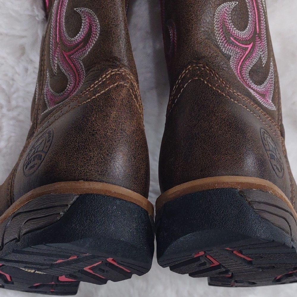 IRISH SETTER, Work, Size,7.5B,Brown and Pink Western Boots - Picture 13 of 17